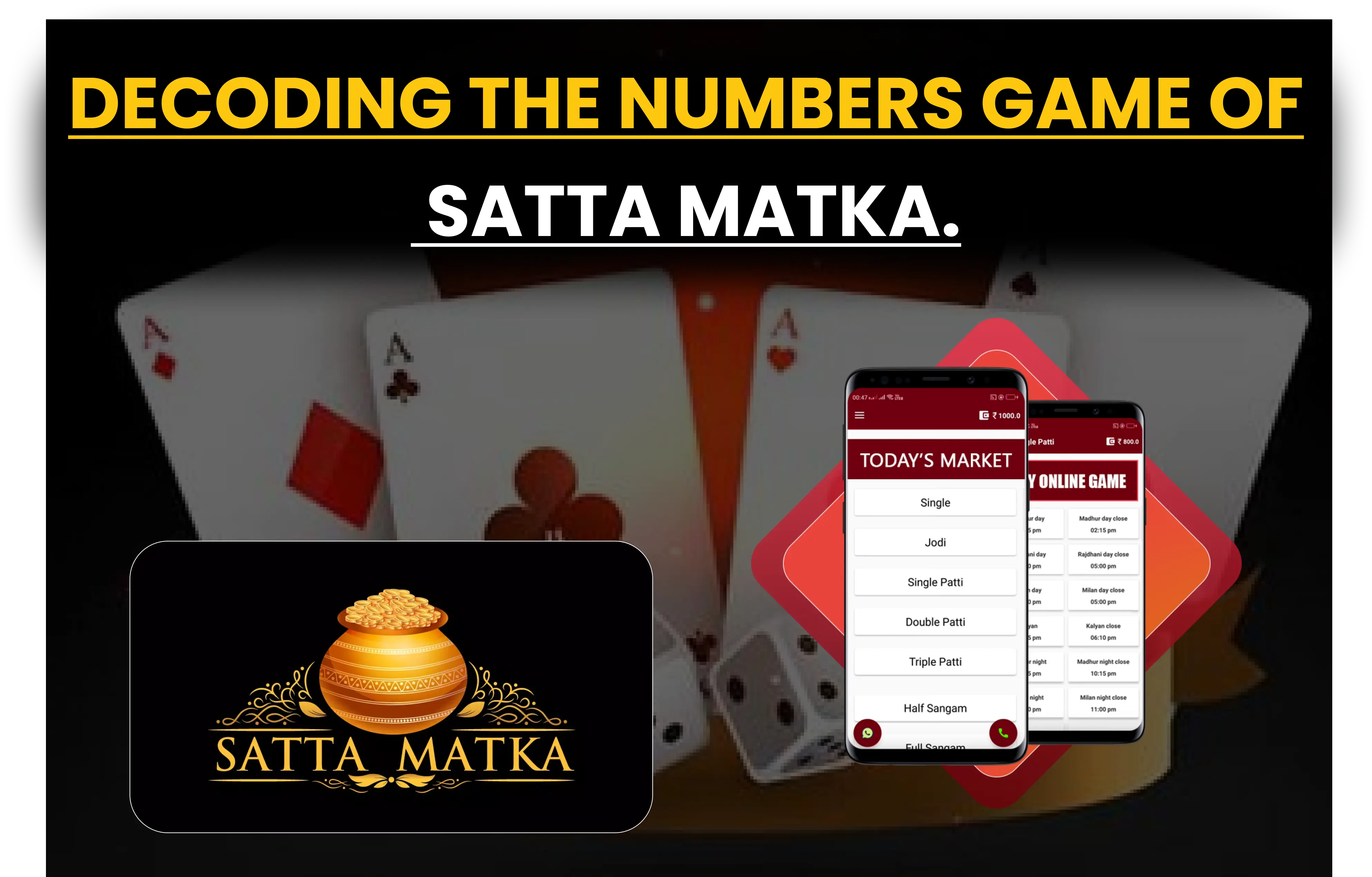 Decoding the Numbers Game of Satta Matka