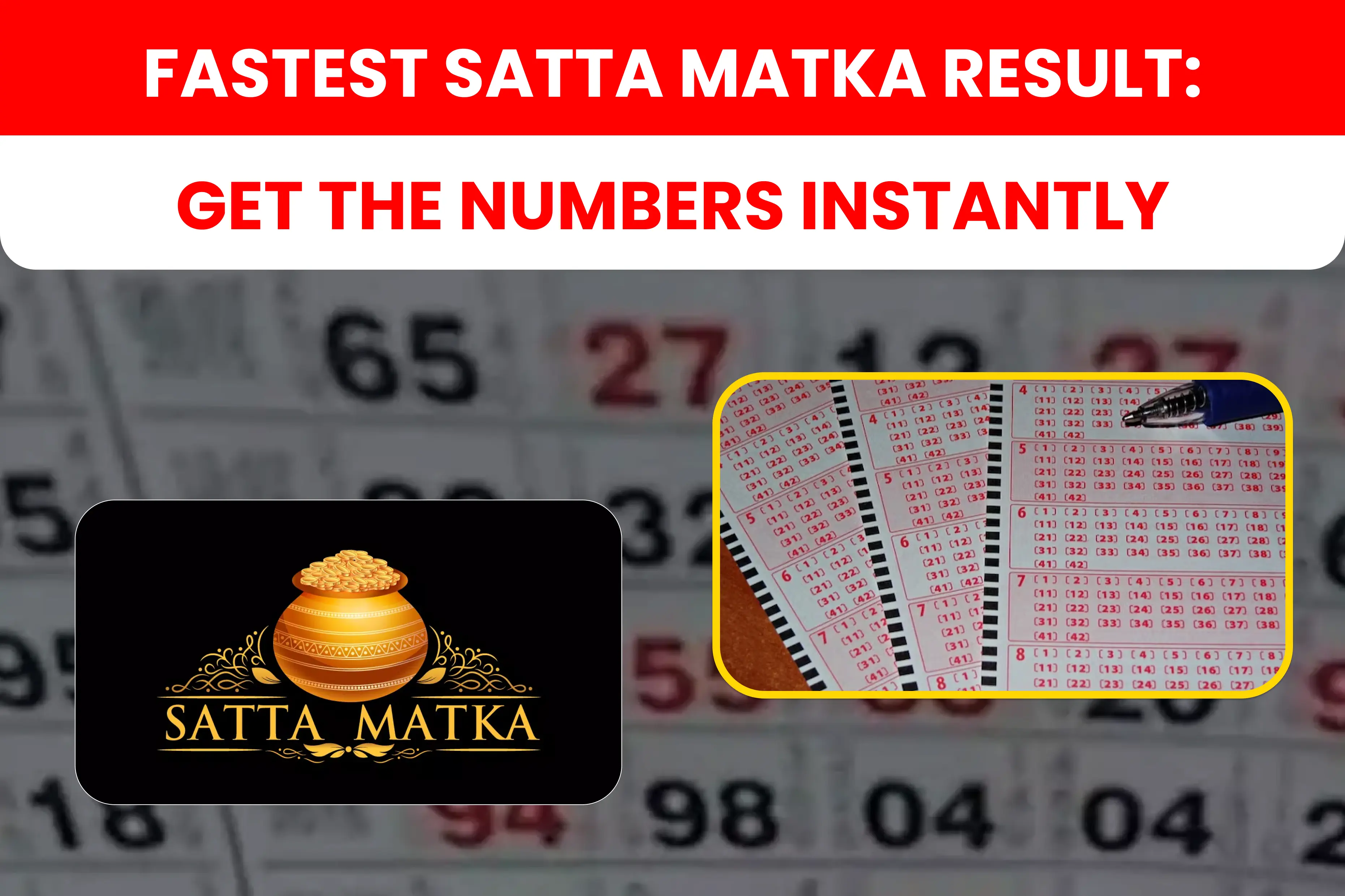 Fastest Satta Matka Result: Get the Numbers Instantly