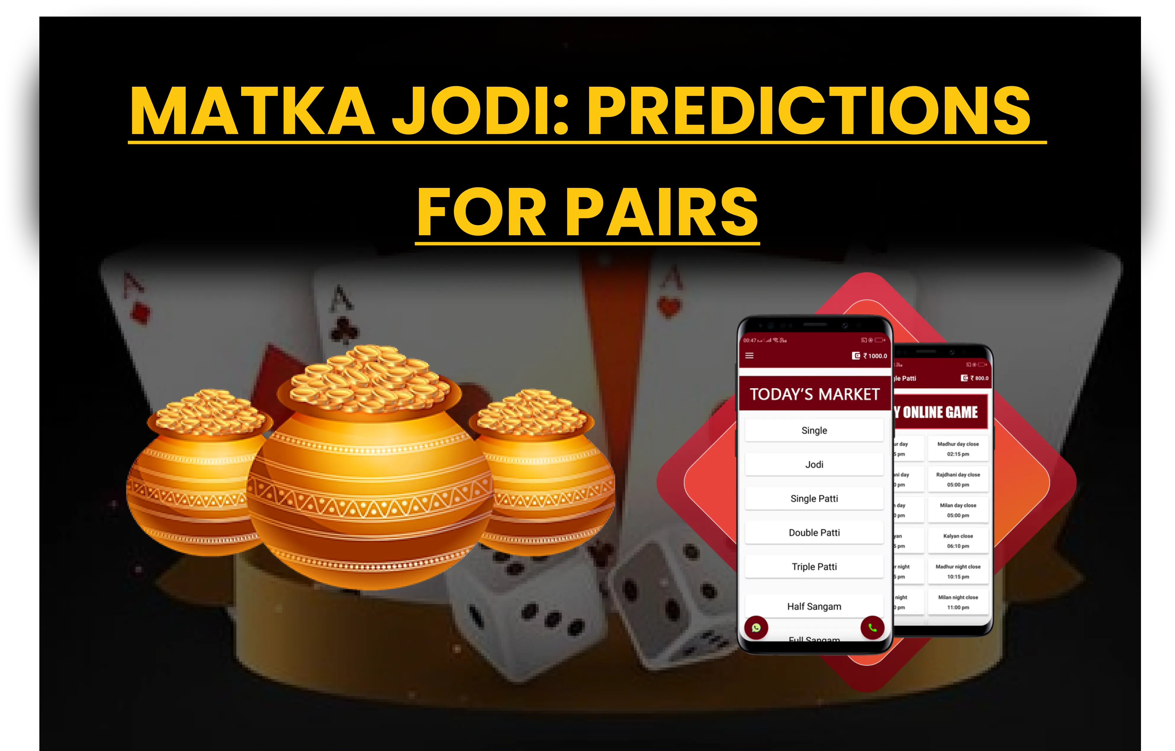 Matka Jodi: Predictions for Pairs