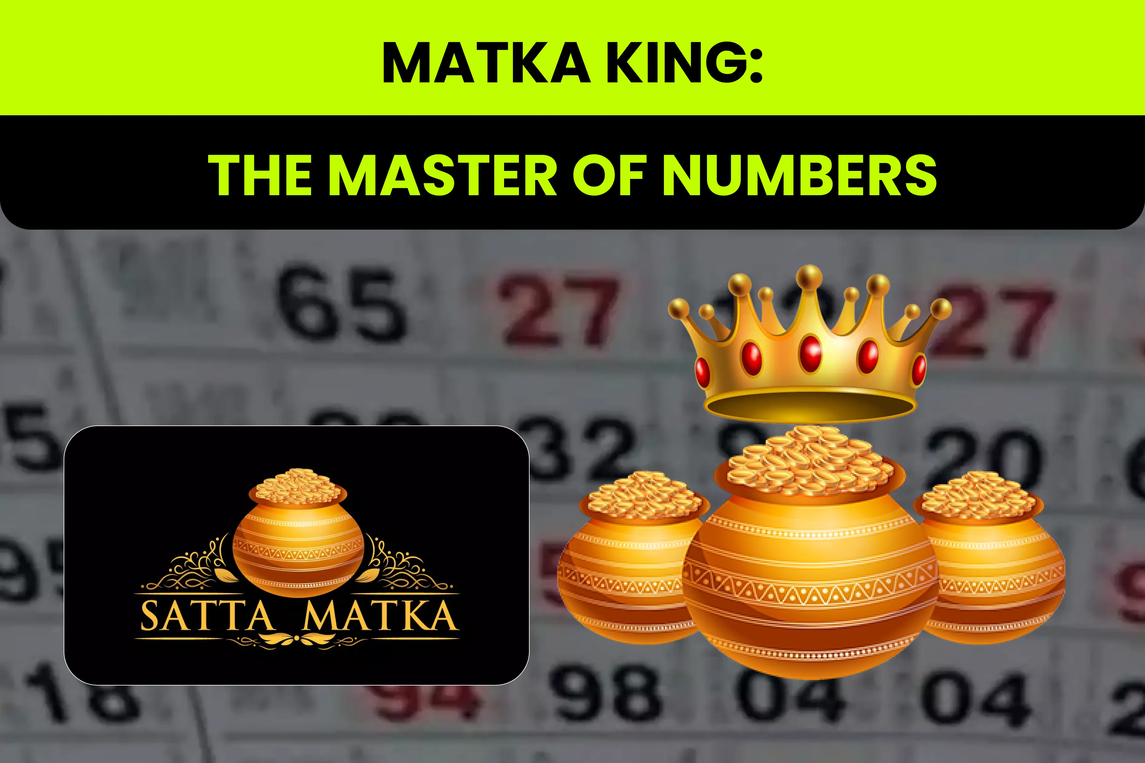 Matka King: The Master of Numbers